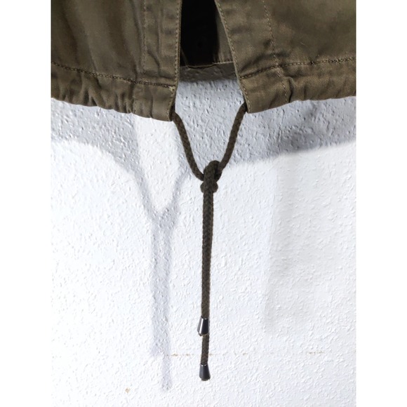 3/$20 Velvet By Graham Spencer Womens Green Fur Hoodie Full Zip Utility Vest S - Picture 10 of 12